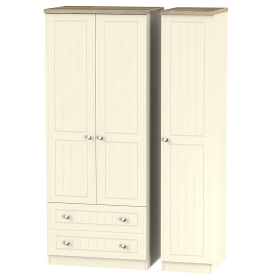 Venice Standard 3 Door 2 Drawer Wardrobe